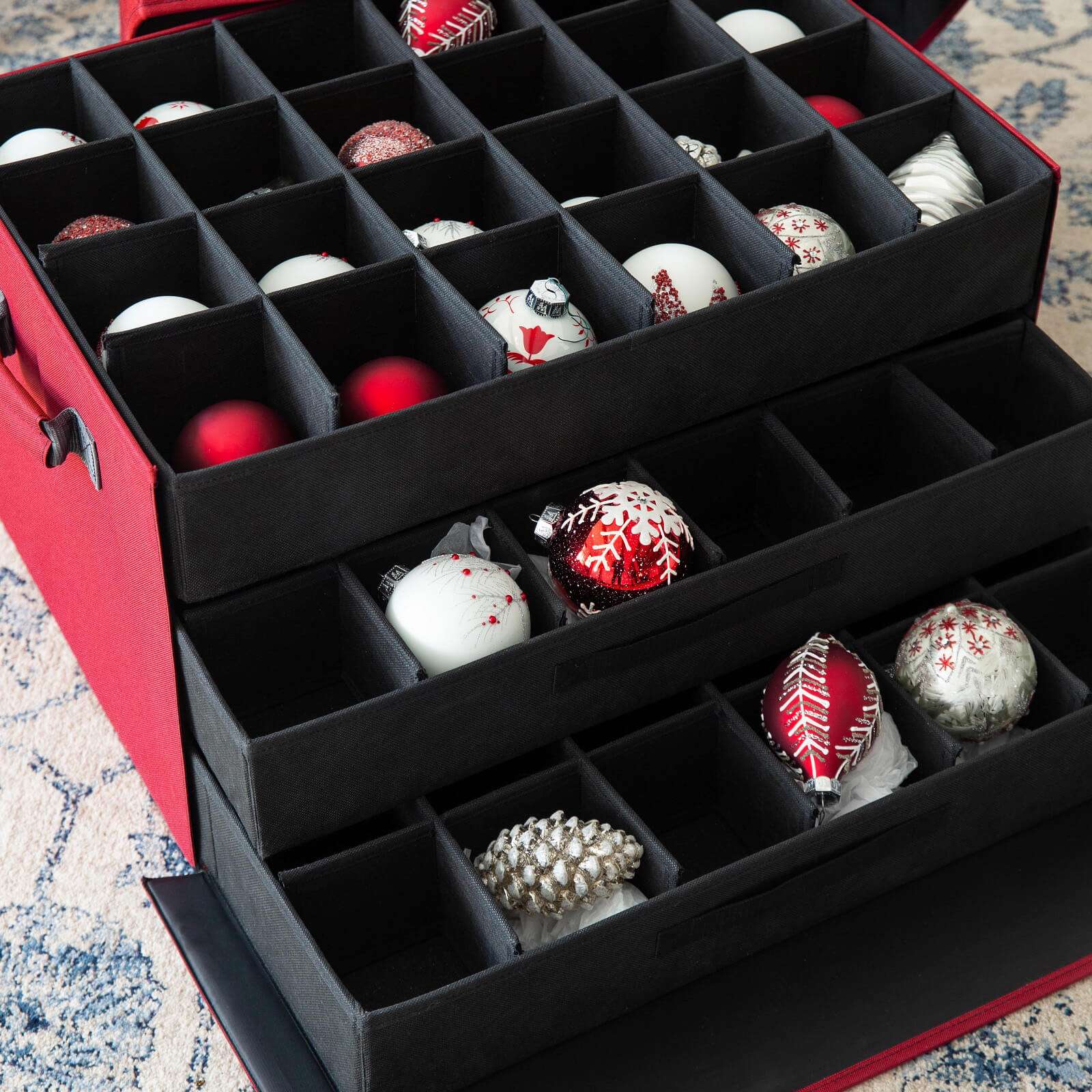 ornament boxes with dividers Ornament boxes with dividers for multi-piece sets